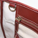 CELINE C Sulky Shoulder Bag PVC Gray Brown gold Auth 92150-21