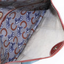 CELINE C Sulky Shoulder Bag PVC Gray Brown gold Auth 92150-12