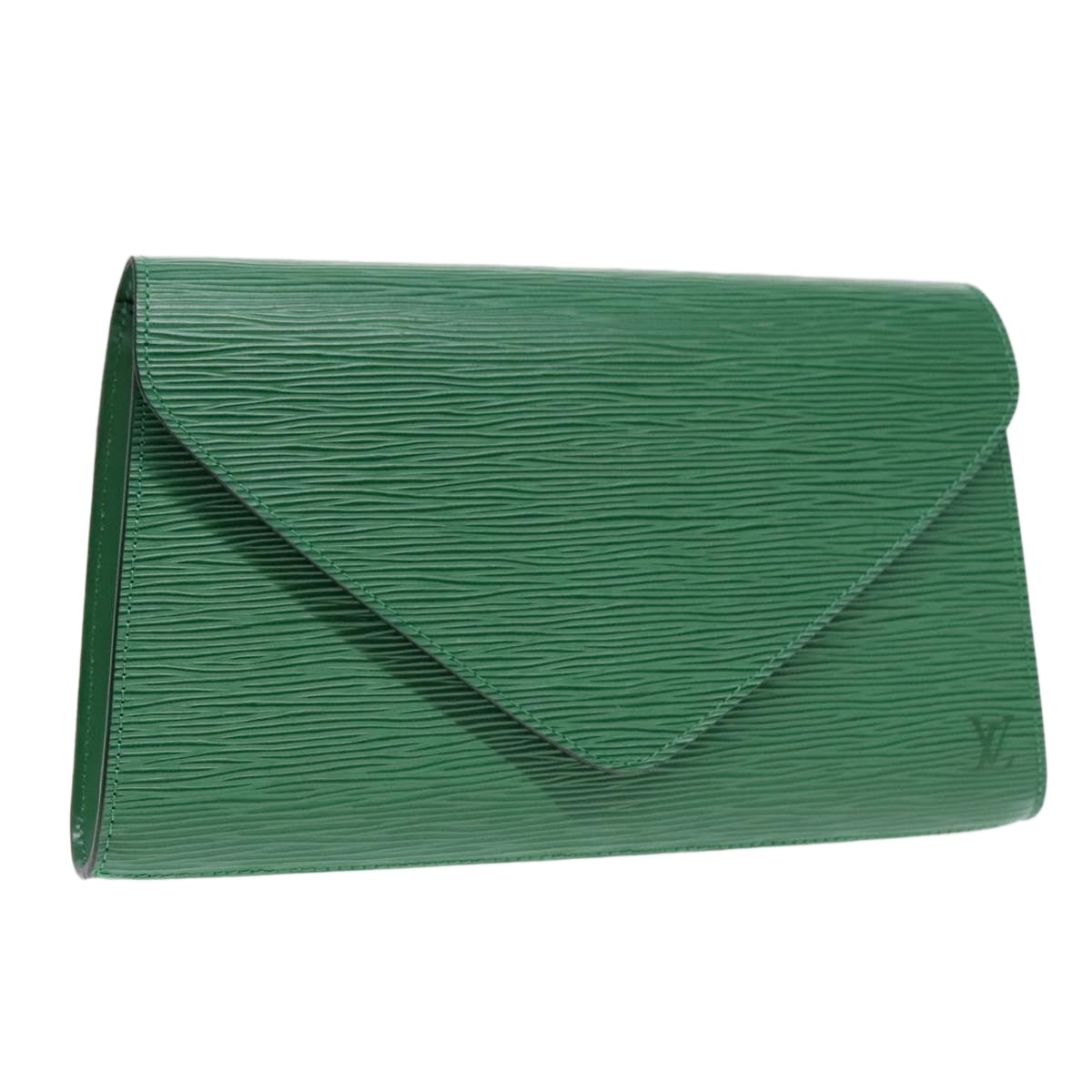 LOUIS VUITTON Epi Art Deco Clutch Bag Green M52634 LV Auth 92192