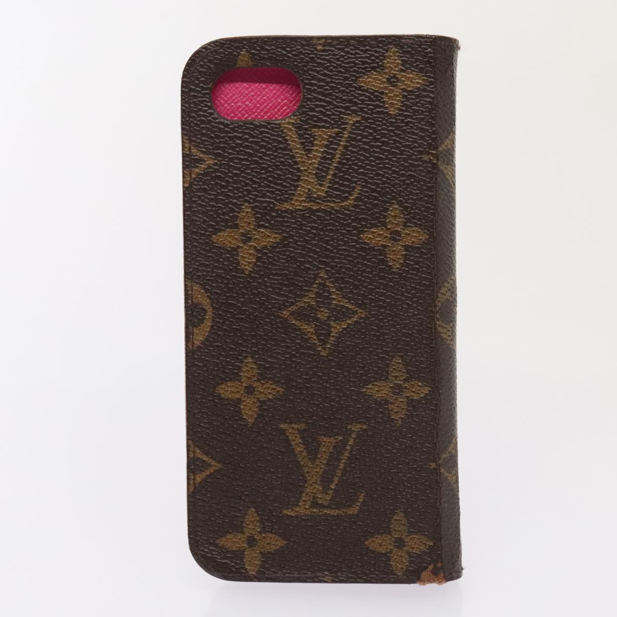 LOUIS VUITTON Monogram Epi Damier Graphite iPhone Case 10set Fuchsia Auth 92210