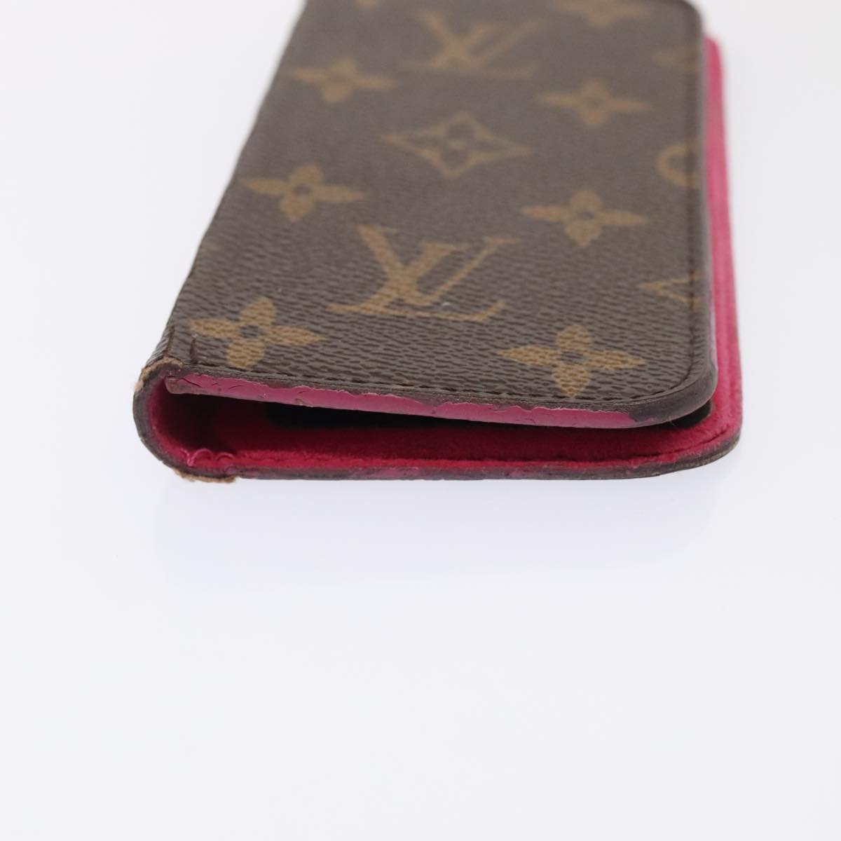 LOUIS VUITTON Monogram Epi Damier Graphite iPhone Case 10set Fuchsia Auth 92210