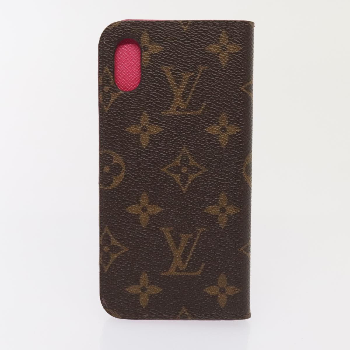 LOUIS VUITTON Monogram Epi Damier Graphite iPhone Case 10set Fuchsia Auth 92210