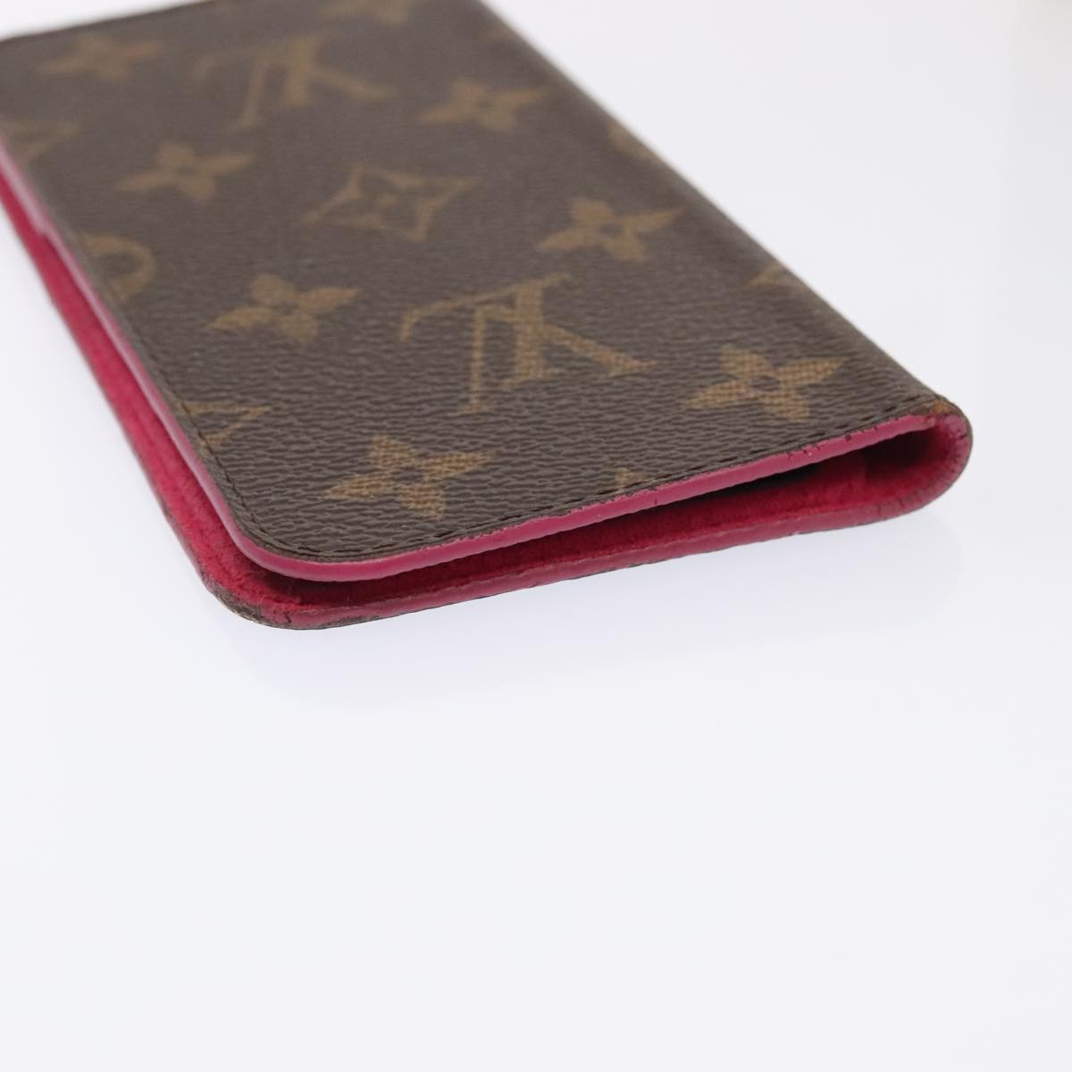 LOUIS VUITTON Monogram Epi Damier Graphite iPhone Case 10set Fuchsia Auth 92210