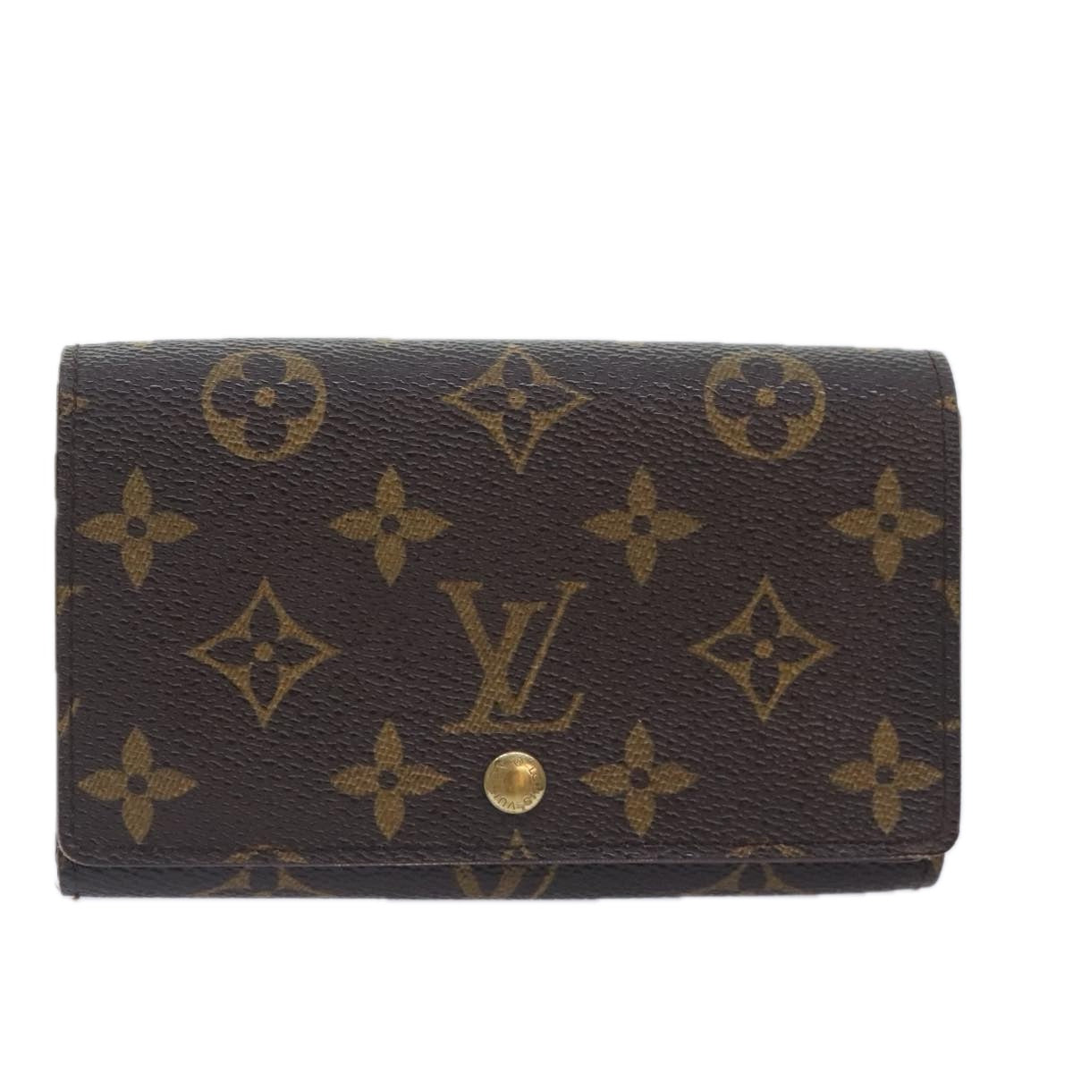 LOUIS VUITTON Monogram Portefeuille Tresol Wallet M61736 LV Auth 92212