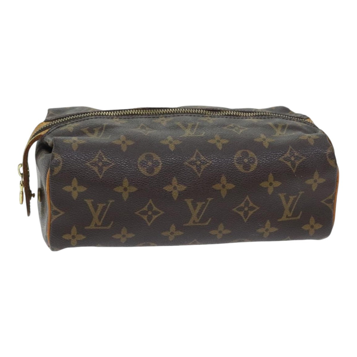 LOUIS VUITTON Monogram Trousse Patte Pression Cosmetic Pouch M47636 Auth 92236