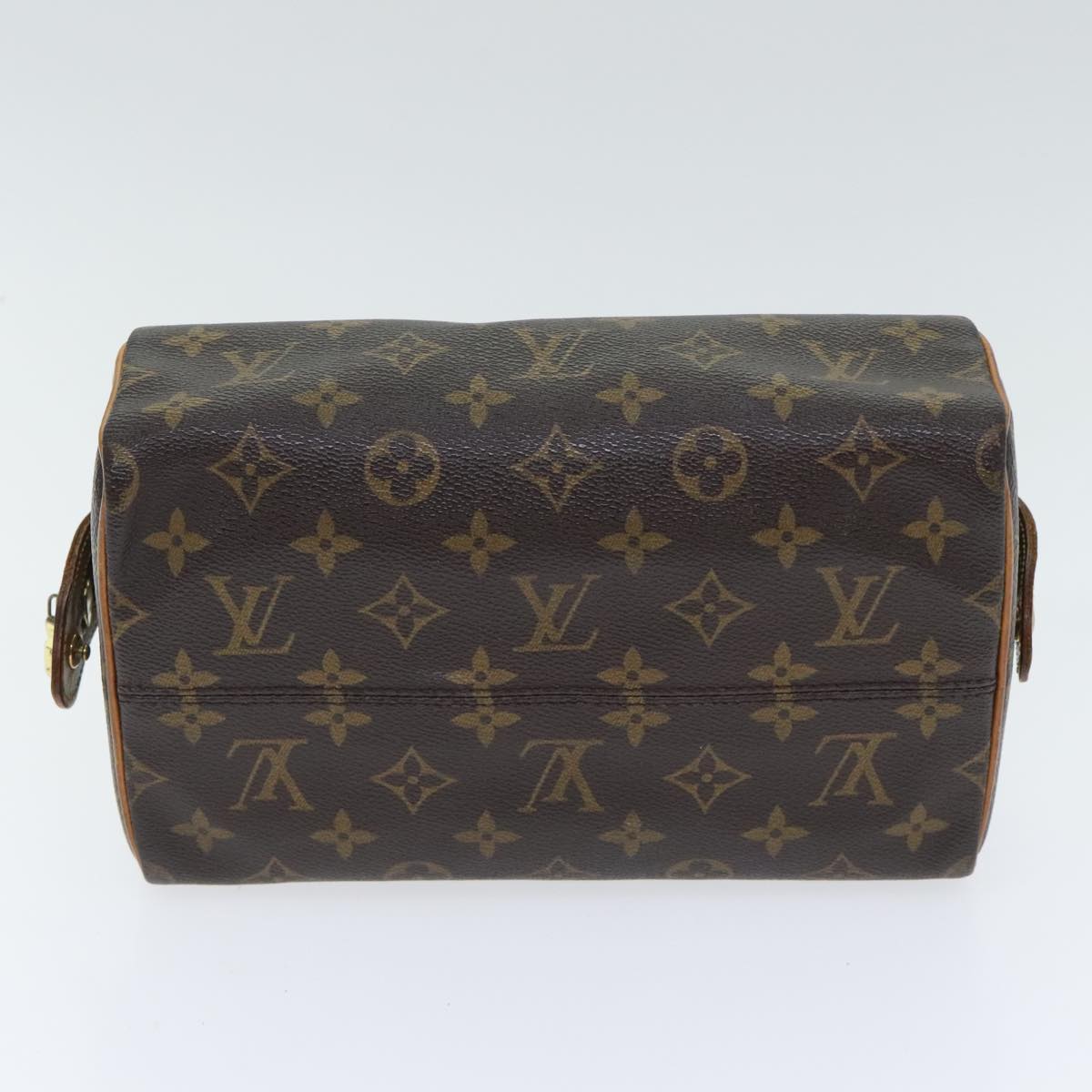 LOUIS VUITTON Monogram Trousse Patte Pression Cosmetic Pouch M47636 Auth 92236