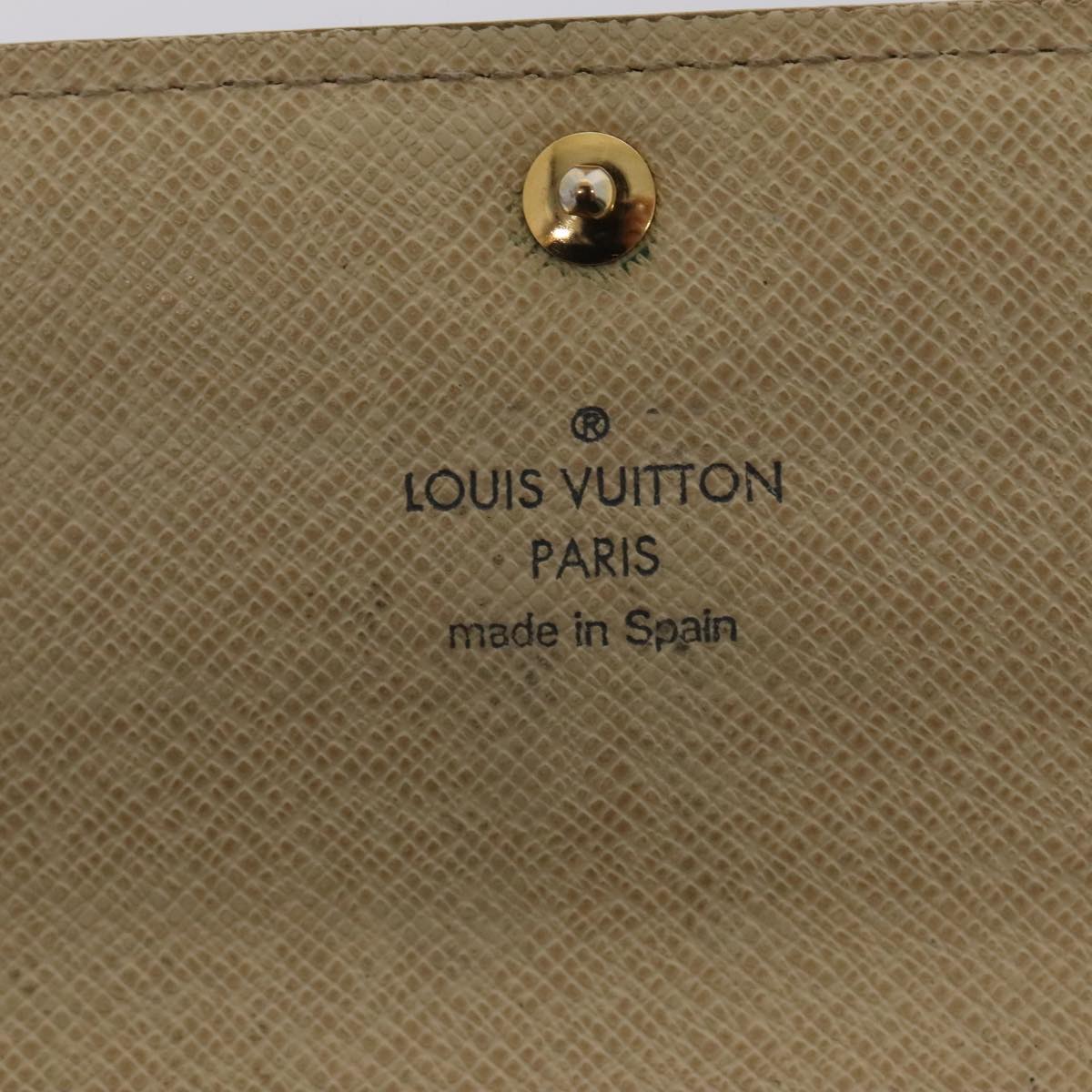 LOUIS VUITTON Damier Azur Portefeuille Sarah Long Wallet N63208 LV Auth 92253