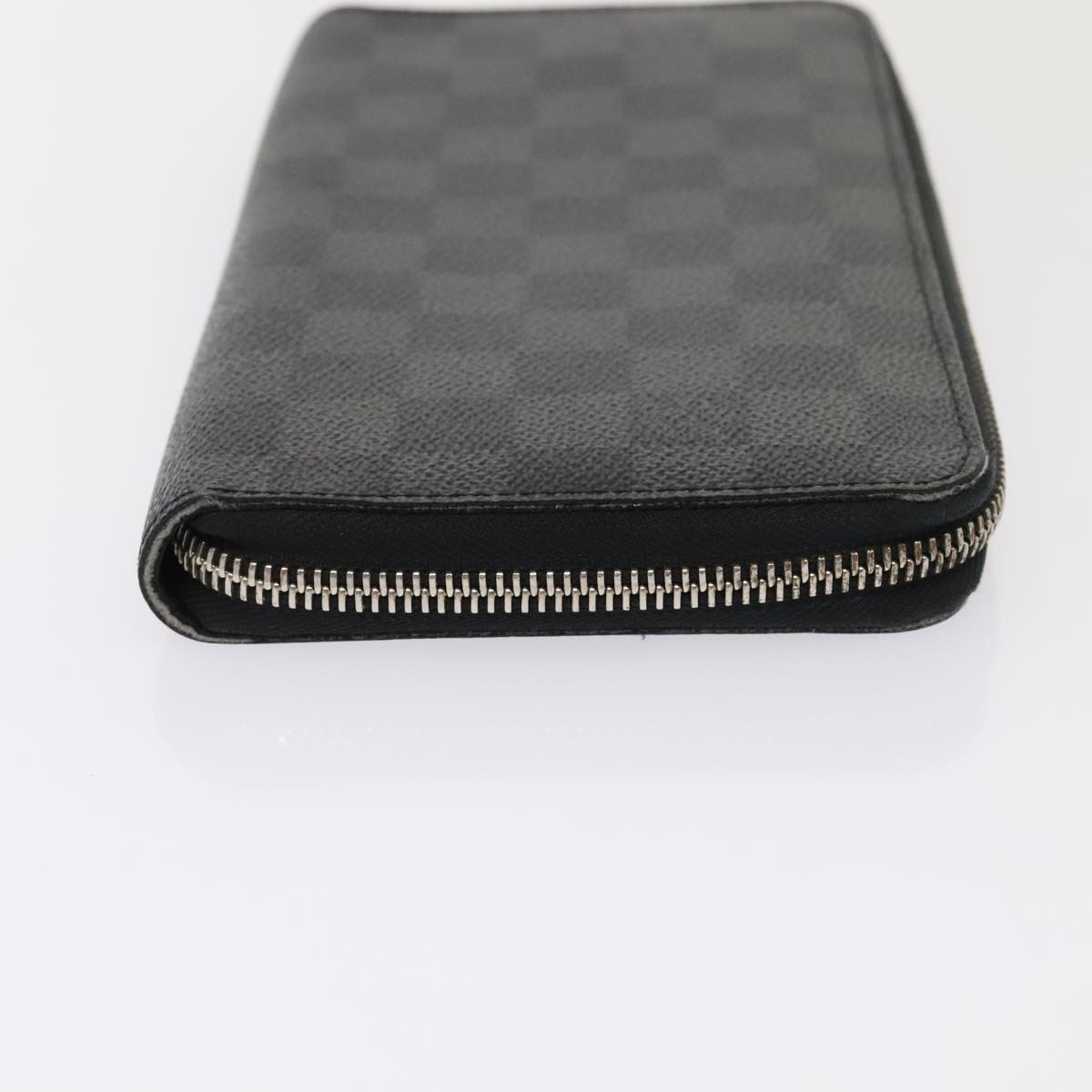 LOUIS VUITTON Damier Graphite Zippy Organizer Long Wallet N63077 LV Auth 92254