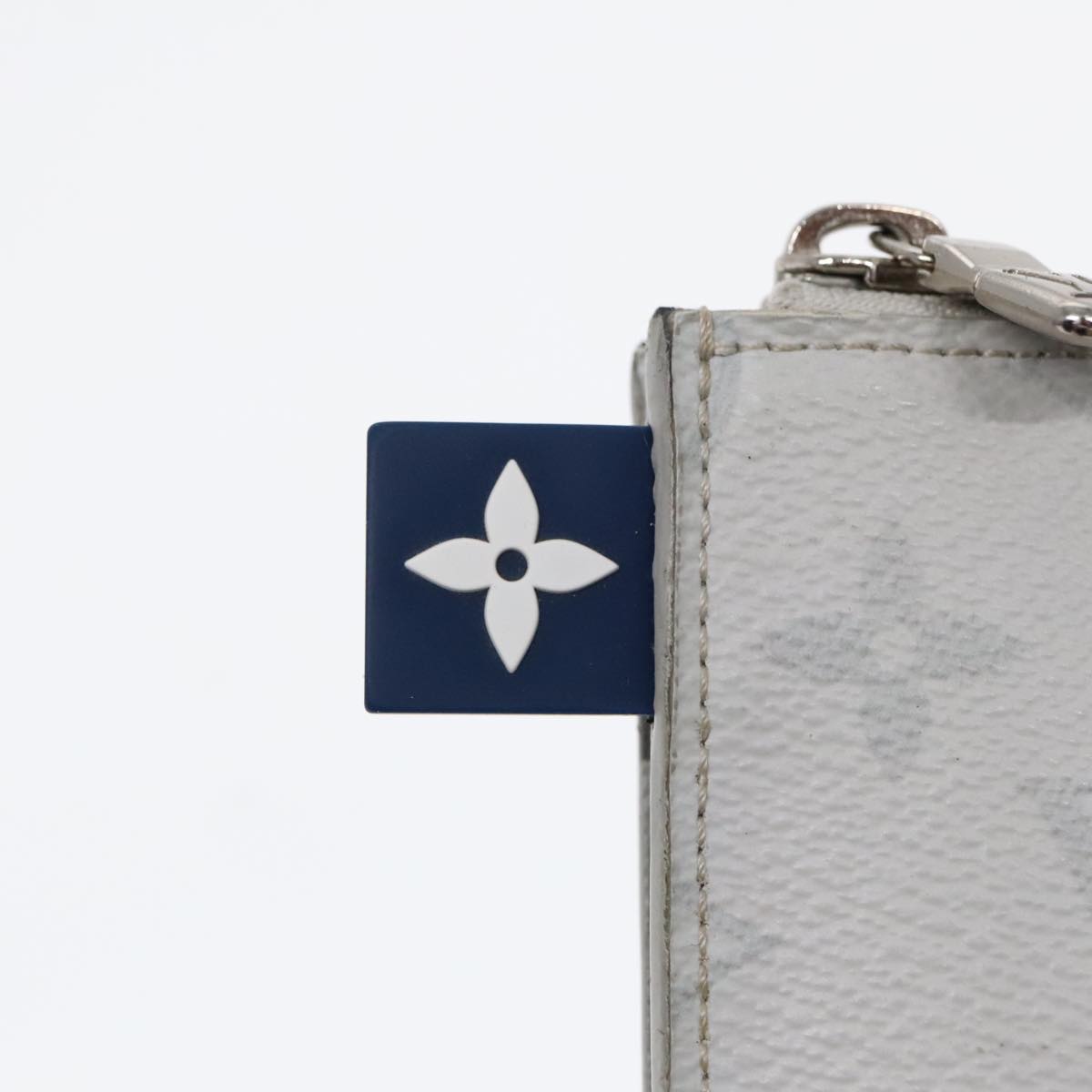 LOUIS VUITTON Monogram White Pochette Jules PM Clutch Bag M61745 LV Auth 92286