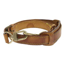 LOUIS VUITTON Adjustable Shoulder Strap Leather 32.3""""""""""""""""-39"""""""""""""""" Beige LV Auth 92287-1