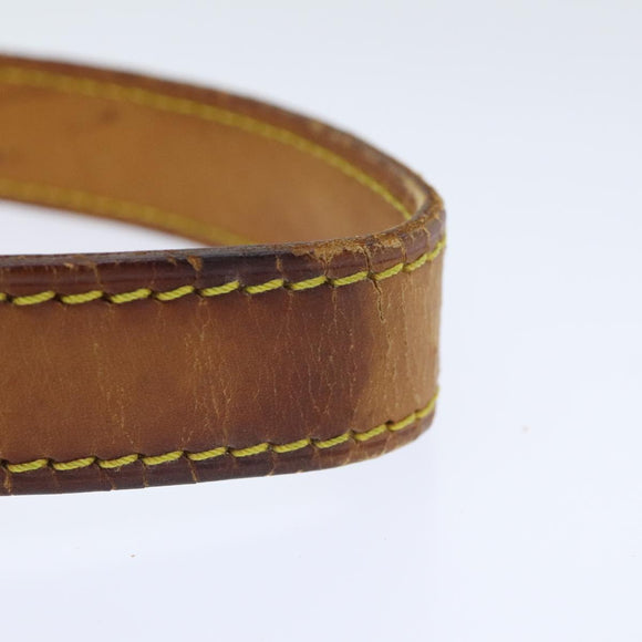 LOUIS VUITTON Adjustable Shoulder Strap Leather 32.3""""""""""""""""-39"""""""""""""""" Beige LV Auth 92287