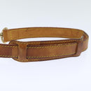 LOUIS VUITTON Adjustable Shoulder Strap Leather 32.3""""""""""""""""-39"""""""""""""""" Beige LV Auth 92287-5