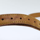 LOUIS VUITTON Adjustable Shoulder Strap Leather 32.3""""""""""""""""-39"""""""""""""""" Beige LV Auth 92287-6