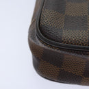 LOUIS VUITTON Damier Ebene Etui Okapi PM Pouch N61738 LV Auth 92311-16