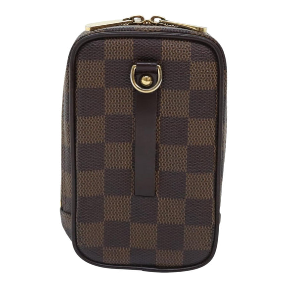 LOUIS VUITTON Damier Ebene Etui Okapi PM Pouch N61738 LV Auth 92311