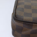 LOUIS VUITTON Damier Ebene Etui Okapi PM Pouch N61738 LV Auth 92311-14