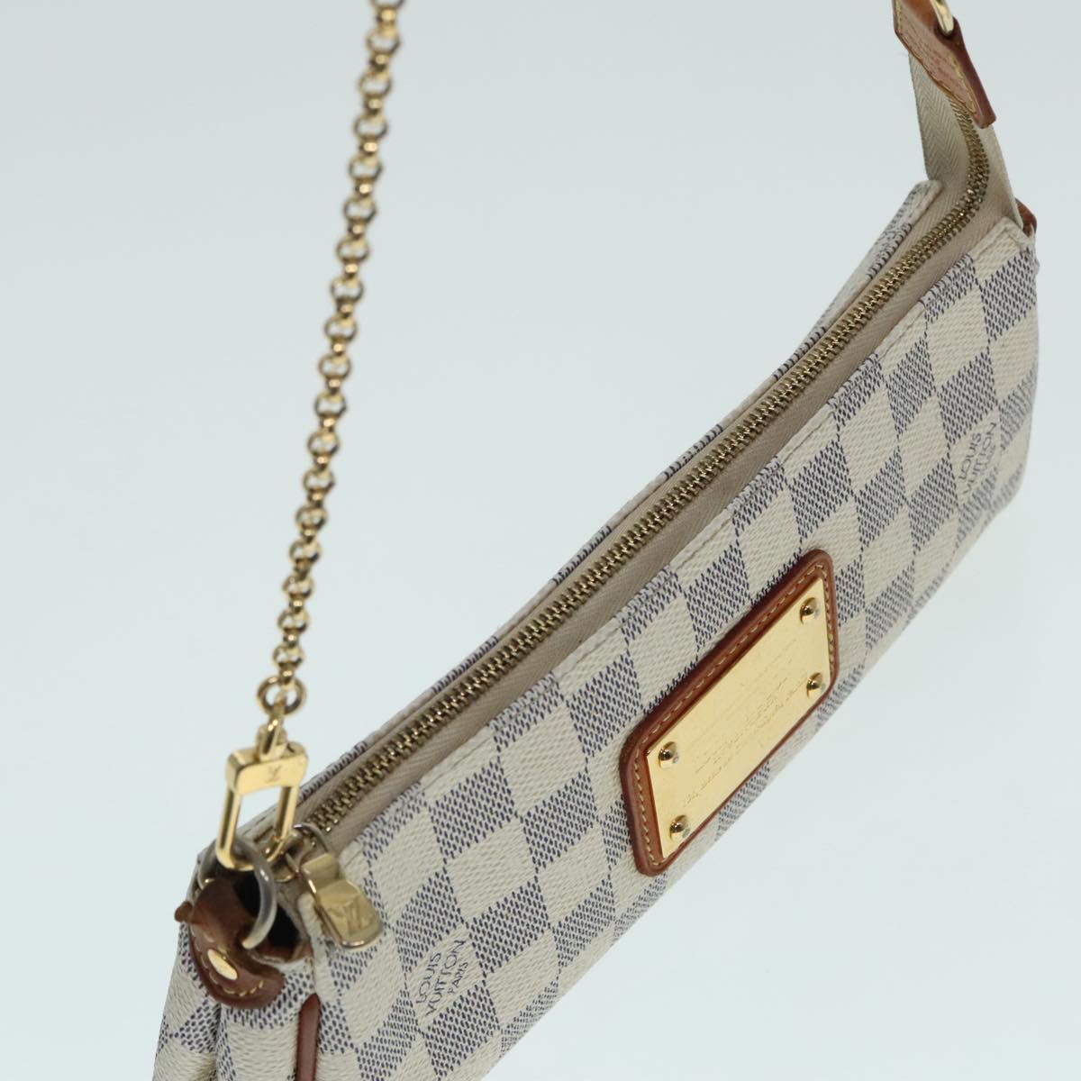 LOUIS VUITTON Damier Azur Eva Shoulder Bag 2way N55214 LV Auth 92312