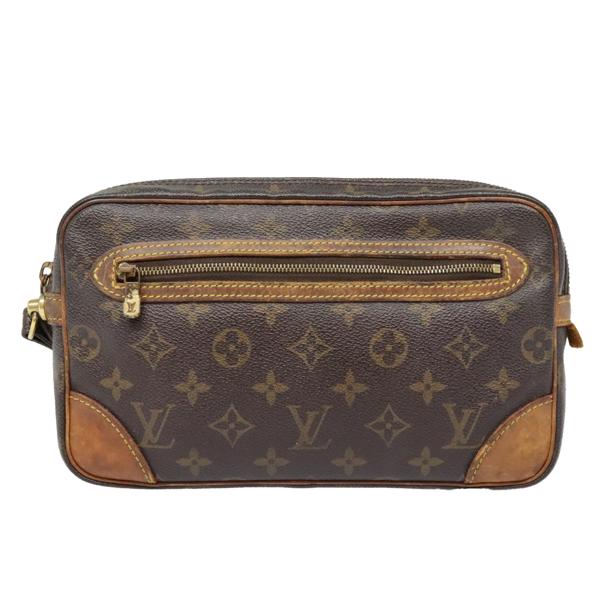 LOUIS VUITTON Monogram Marly Dragonne GM Clutch Bag M51825 LV Auth 92319