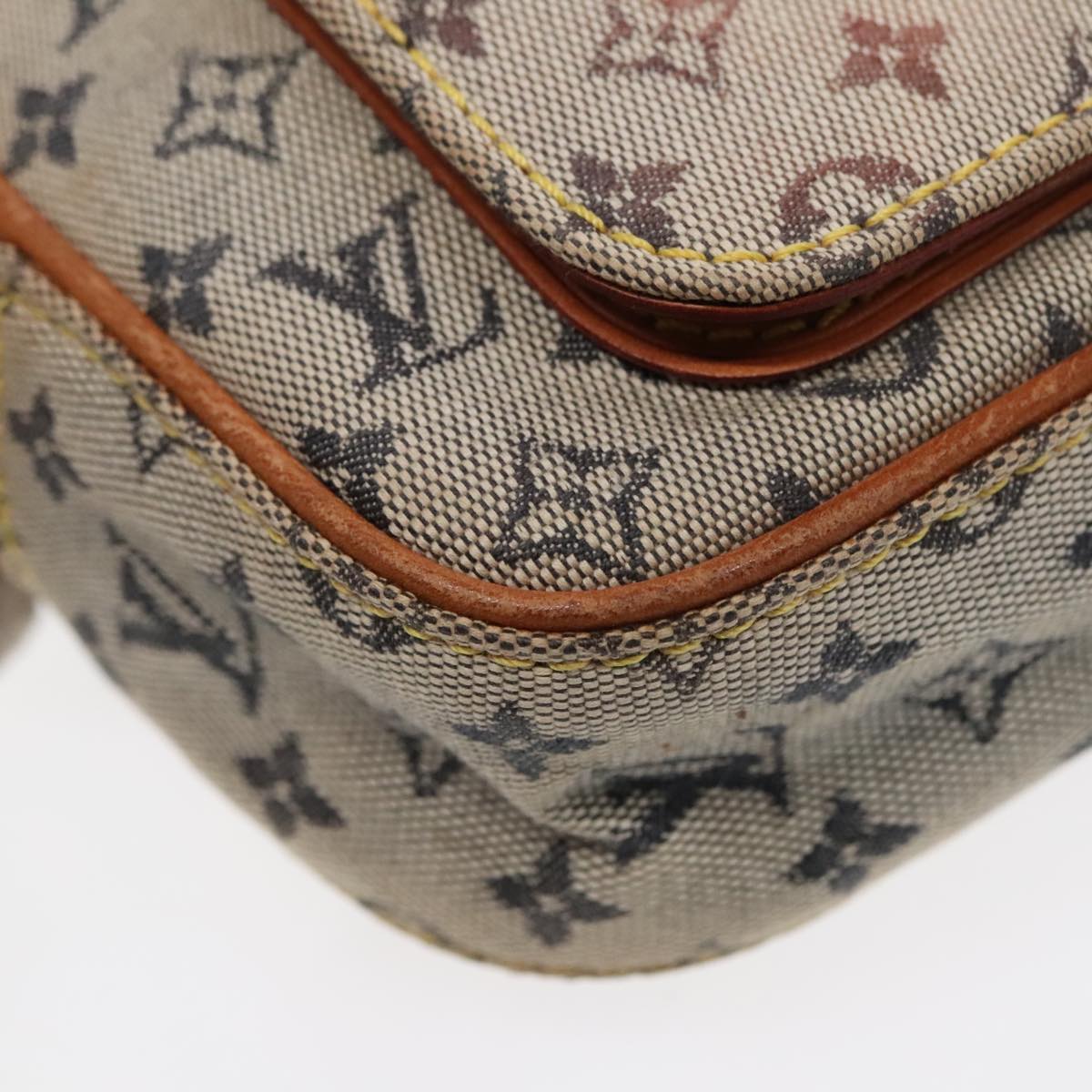 LOUIS VUITTON Monogram Mini Juliet MM Shoulder Bag Blue M92004 LV Auth 92320