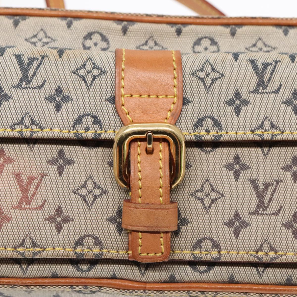 LOUIS VUITTON Monogram Mini Juliet MM Shoulder Bag Blue M92004 LV Auth 92320