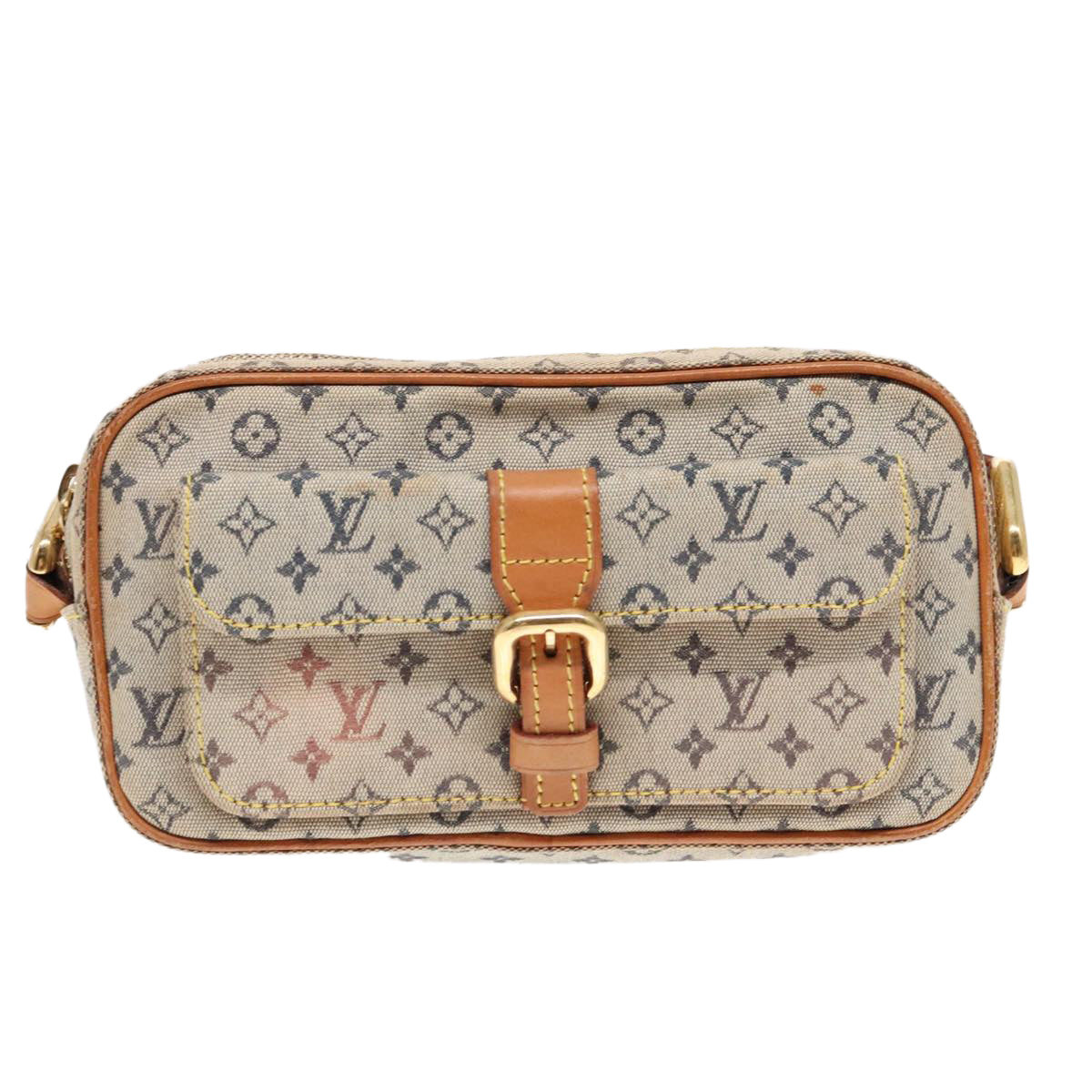 LOUIS VUITTON Monogram Mini Juliet MM Shoulder Bag Blue M92004 LV Auth 92320