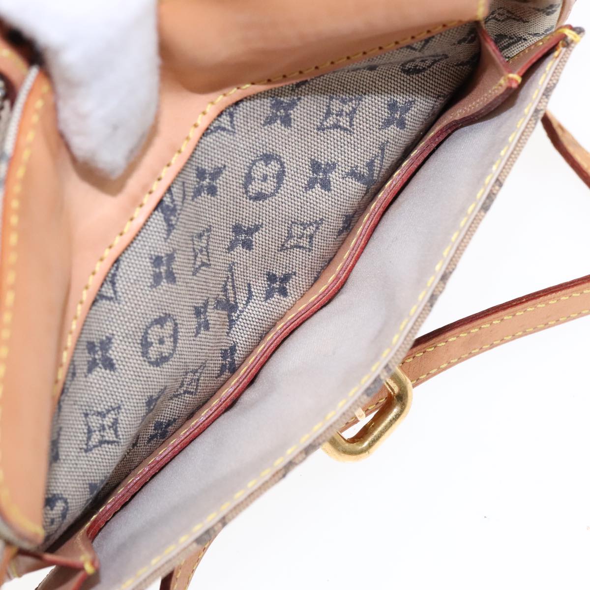 LOUIS VUITTON Monogram Mini Juliet MM Shoulder Bag Blue M92004 LV Auth 92320