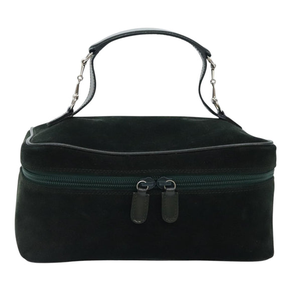 GUCCI Kosmetiketui Wildleder Grün Silber 032 1705 0140 Auth 92325