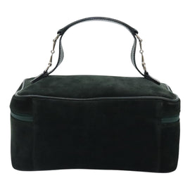 GUCCI Vanity Pouch Suede Green Silver 032 1705 0140 Auth 92325 - 0