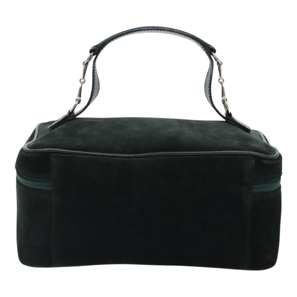 GUCCI Kosmetiketui Wildleder Grün Silber 032 1705 0140 Auth 92325