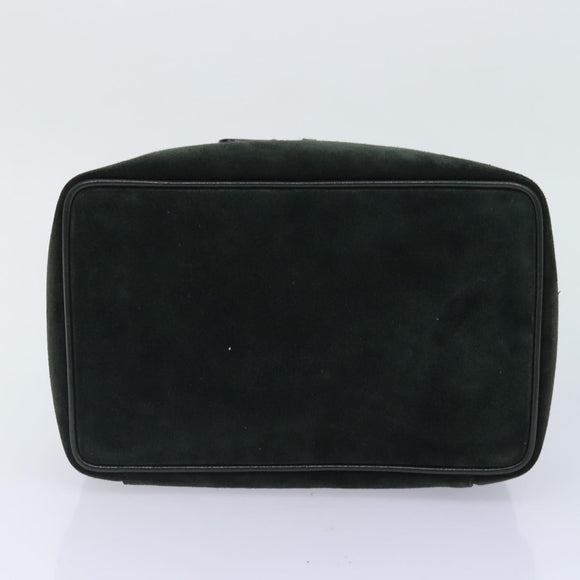 GUCCI Kosmetiketui Wildleder Grün Silber 032 1705 0140 Auth 92325