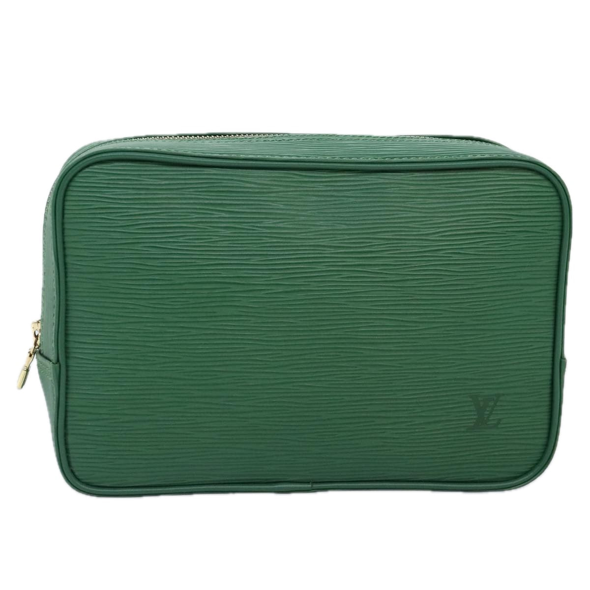 LOUIS VUITTON Epi Trousse Toilette Clutch Bag SPO Green LV Auth 92331