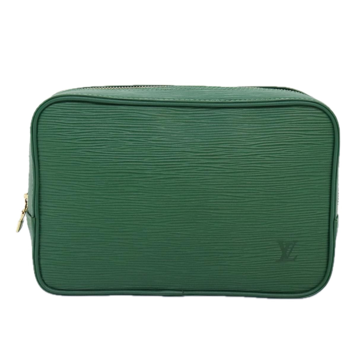 LOUIS VUITTON Epi Trousse Toilette Clutch Bag SPO Green LV Auth 92331 - 0