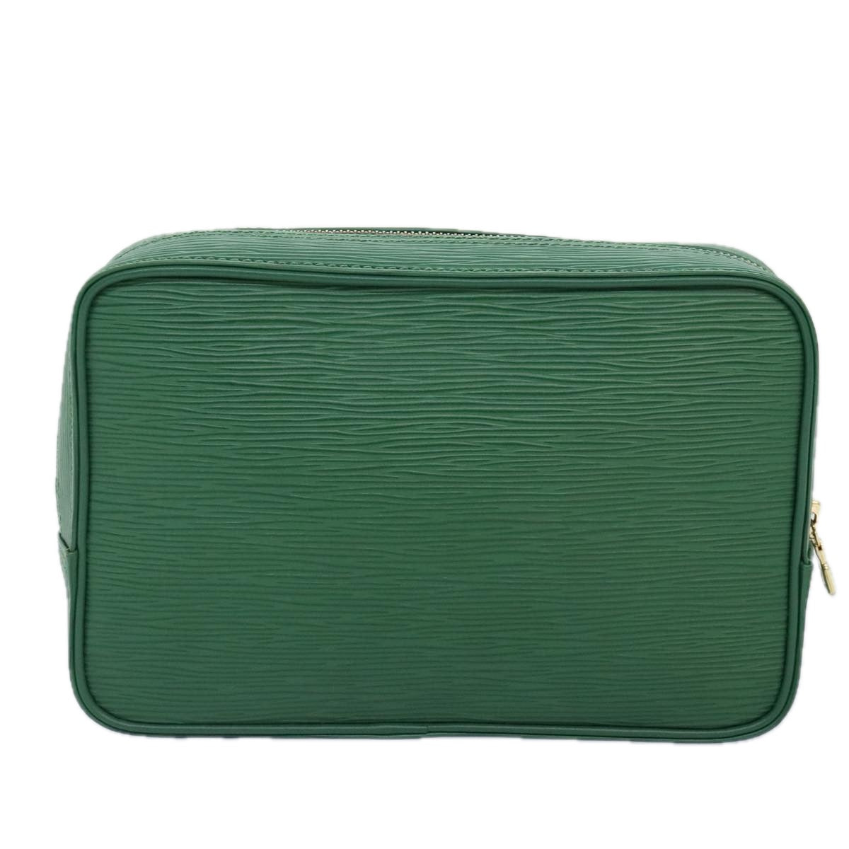 LOUIS VUITTON Epi Trousse Toilette Clutch Bag SPO Green LV Auth 92331