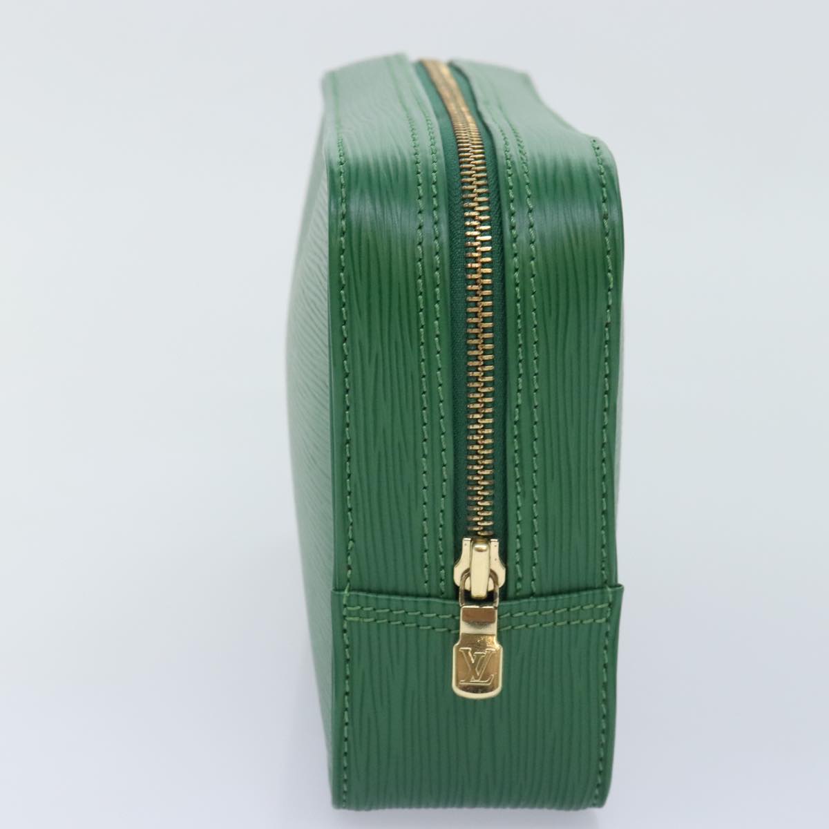 LOUIS VUITTON Epi Trousse Toilette Clutch Bag SPO Green LV Auth 92331