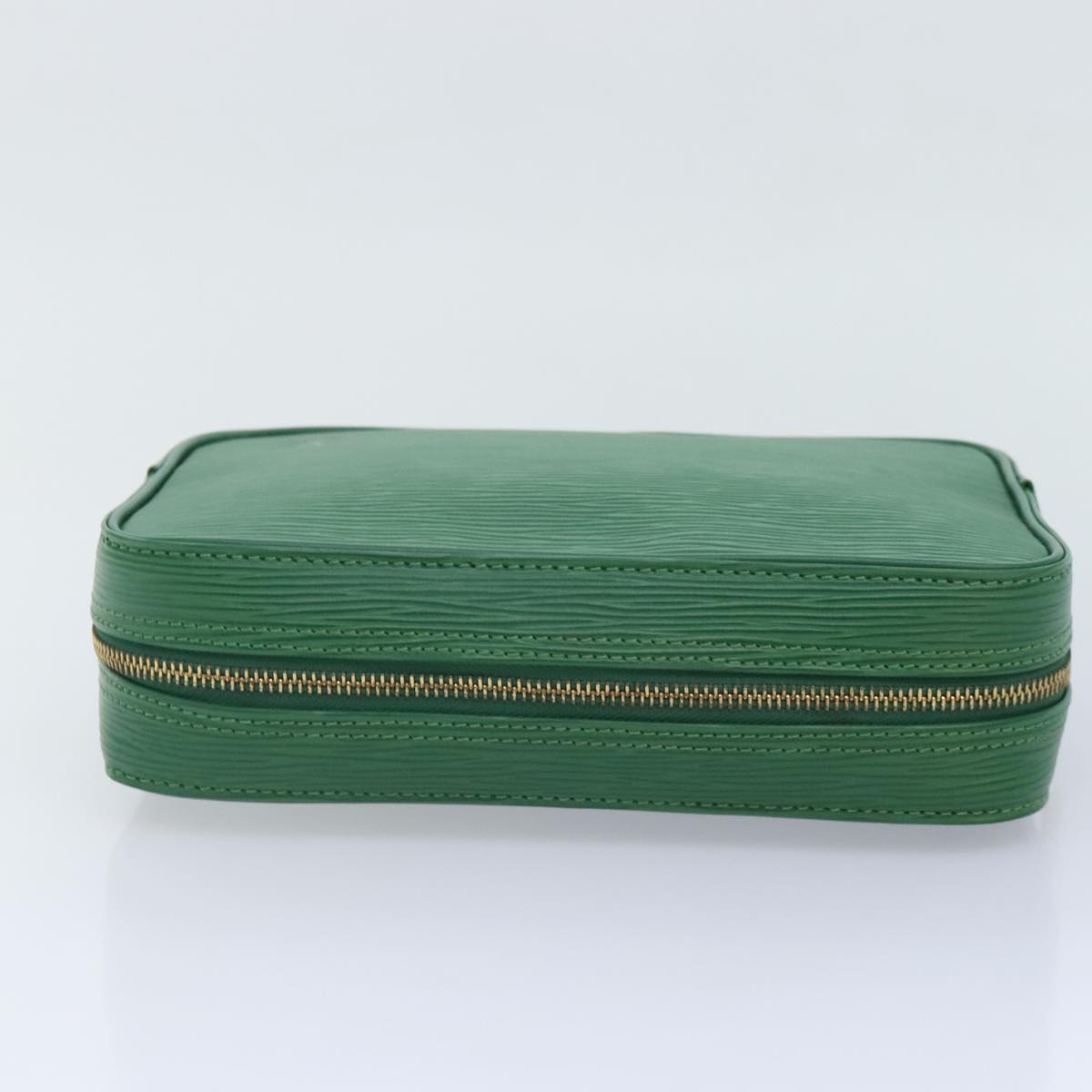 LOUIS VUITTON Epi Trousse Toilette Clutch Bag SPO Green LV Auth 92331