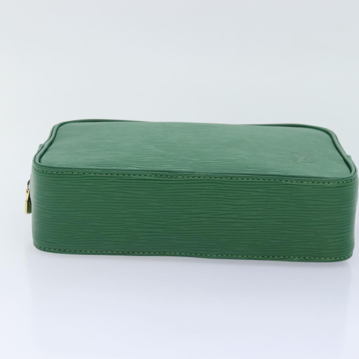 LOUIS VUITTON Epi Trousse Toilette Clutch Bag SPO Green LV Auth 92331