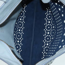 Salvatore Ferragamo Tote Bag Leather Gray Gold Auth 92341-11