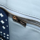 Salvatore Ferragamo Tote Bag Leather Gray Gold Auth 92341-26