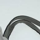 Salvatore Ferragamo Tote Bag Leather Gray Gold Auth 92341-8