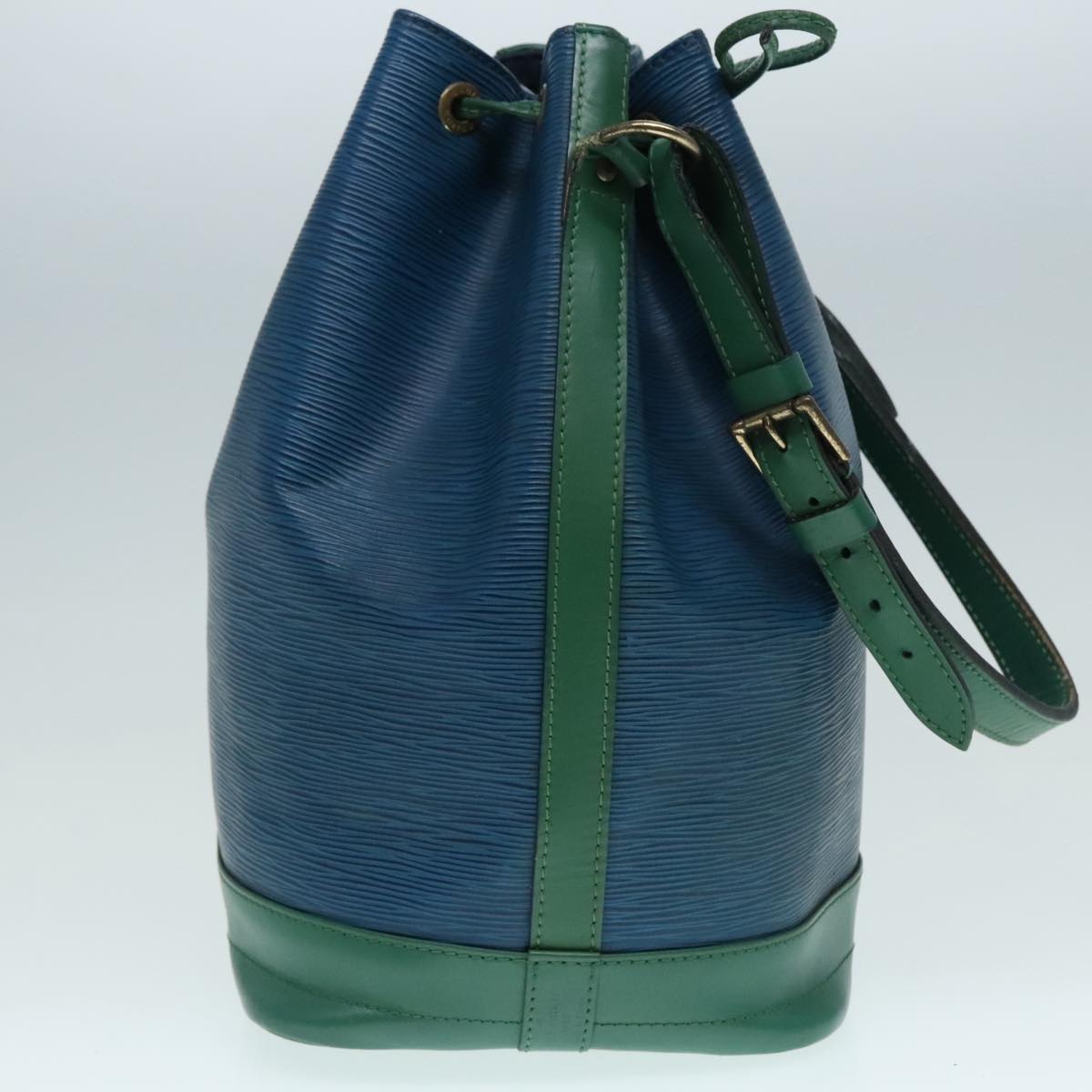 LOUIS VUITTON Epi Noe Shoulder Bag Bicolor Green Blue M44044 LV Auth 92353