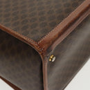 CELINE Macadam Canvas Trunk PVC Leather Gold Brown Auth 92361-15