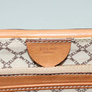 CELINE Macadam Canvas Trunk PVC Leather Gold Brown Auth 92361-11