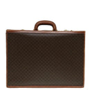 CELINE Macadam Canvas Trunk PVC Leather Gold Brown Auth 92361-13
