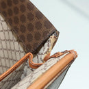 CELINE Macadam Canvas Trunk PVC Leather Gold Brown Auth 92361-22