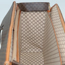 CELINE Macadam Canvas Trunk PVC Leather Gold Brown Auth 92361-26