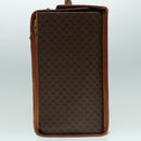 CELINE Macadam Canvas Trunk PVC Leather Gold Brown Auth 92361-4