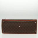 CELINE Macadam Canvas Trunk PVC Leather Gold Brown Auth 92361-6