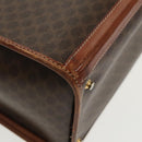 CELINE Macadam Canvas Trunk PVC Leather Gold Brown Auth 92361-7