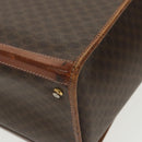 CELINE Macadam Canvas Trunk PVC Leather Gold Brown Auth 92361-14