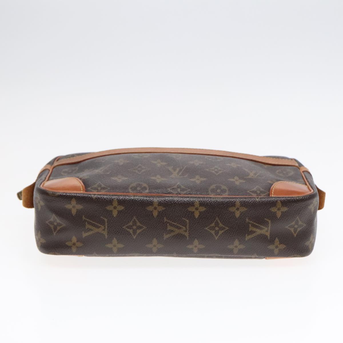 LOUIS VUITTON Monogram Compiegne 28 Clutch Bag M51845 LV Auth 92384